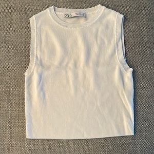 Zara cropped sweater tank
